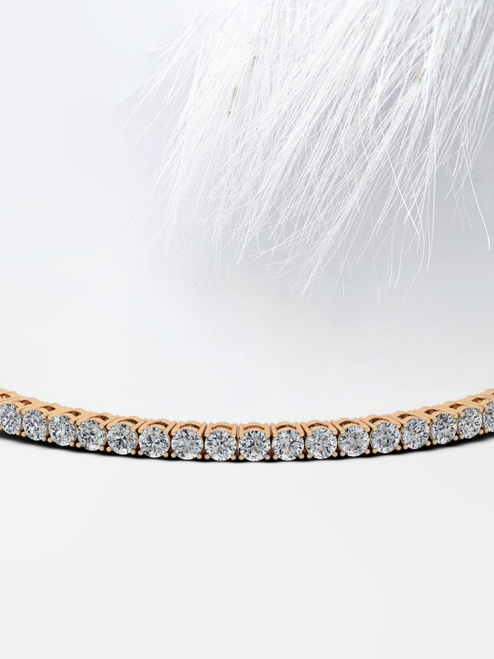 5.94ct Round Cut Tennis Moissanite Diamond Bracelet For Her