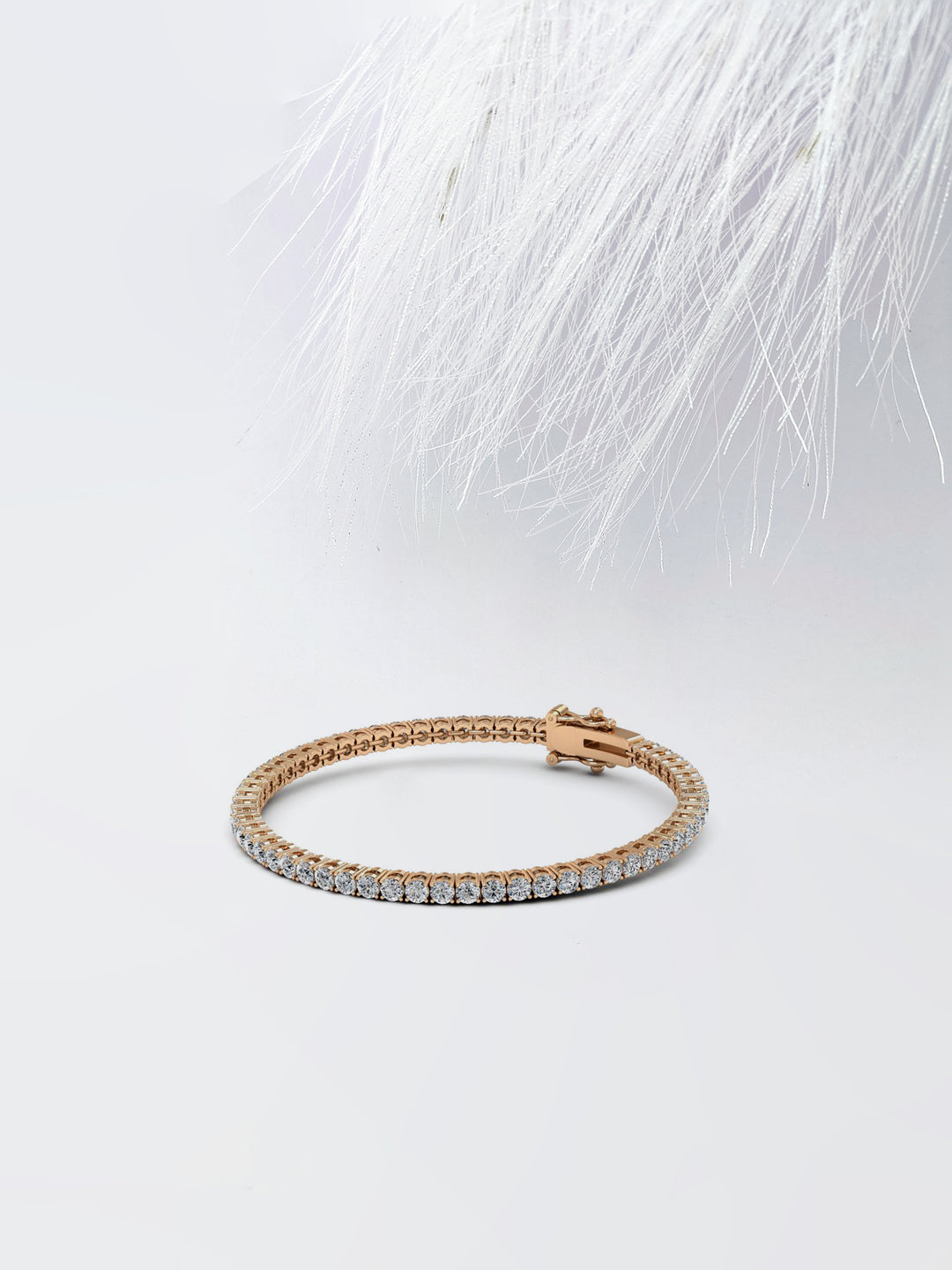 5.94ct Round Cut Tennis Moissanite Diamond Bracelet For Her