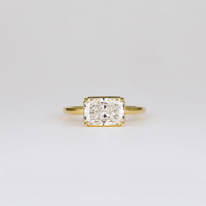 1.0 -3.0 CT Radiant  Lab Grown Diamond Unique Engagement ring