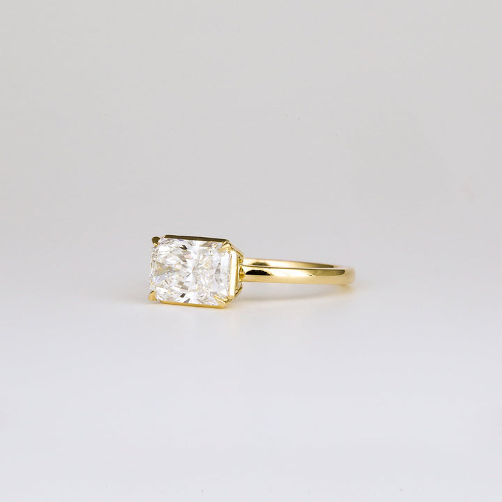 1.0 -3.0 CT Radiant  Lab Grown Diamond Unique Engagement ring