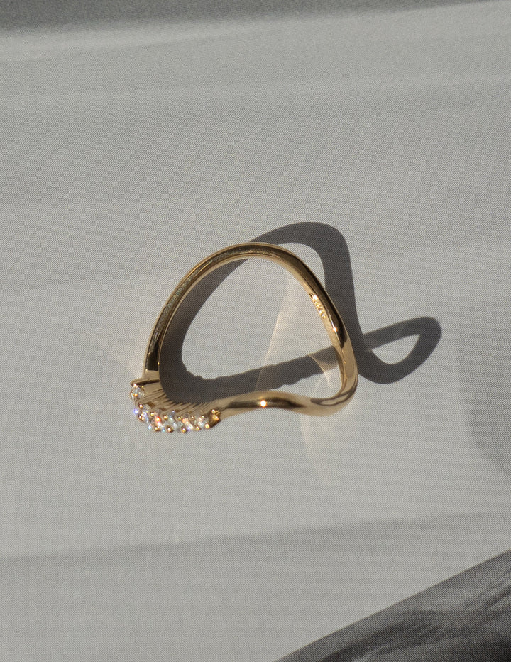 0.30 TCW Round Lab Grown Diamond unique Wedding Band