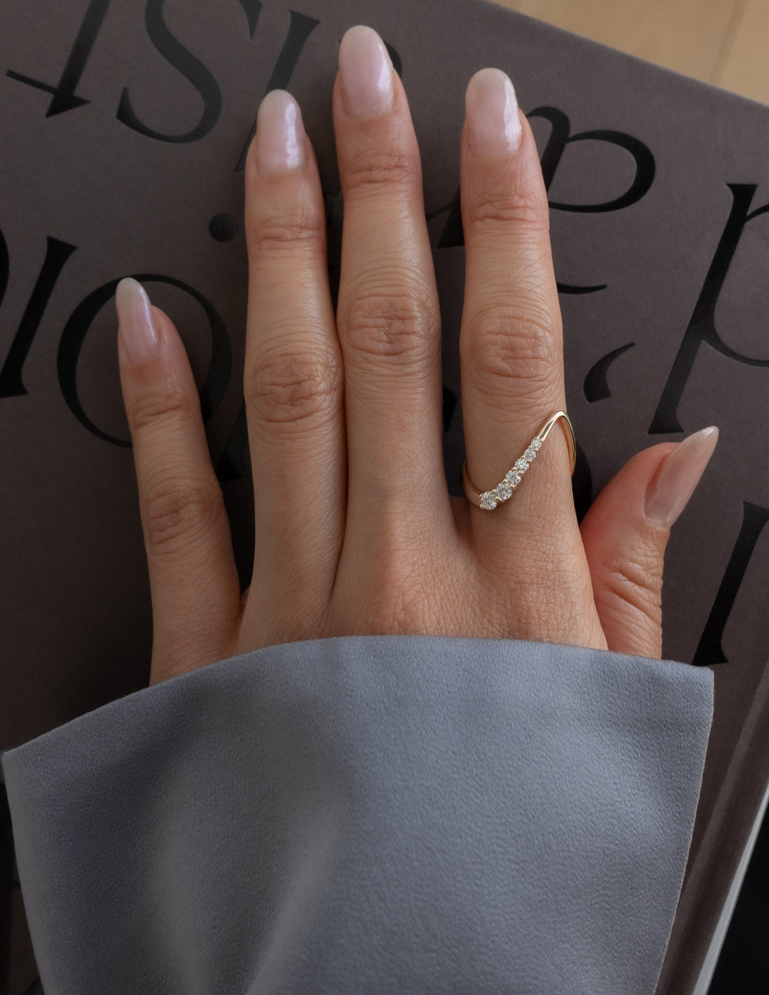 0.30 TCW Round Lab Grown Diamond unique Wedding Band