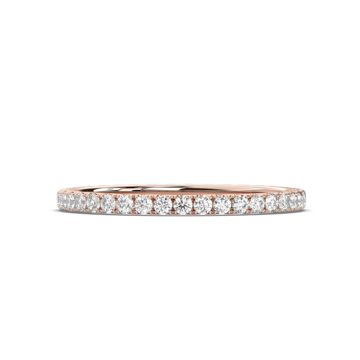 0.37 CT Round E-VS1  Diamond Eternity Setting Wedding Band