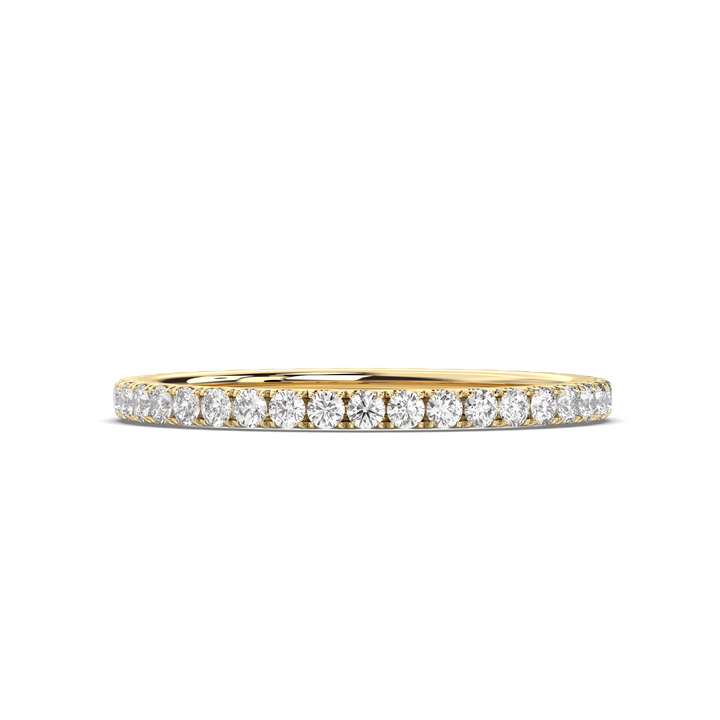 0.37 CT Round E-VS1  Diamond Eternity Setting Wedding Band
