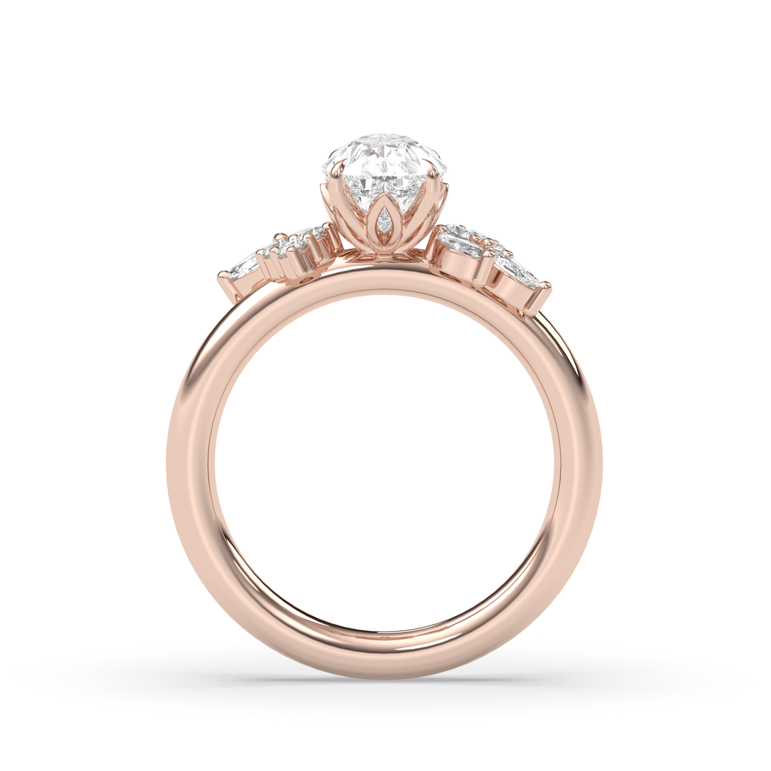 1.50-3.50  CT Oval Diamond Solitaire Engagement Ring