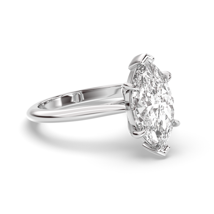 1.0-3.0 CT Marquise Diamond Solitaire Engagement Ring