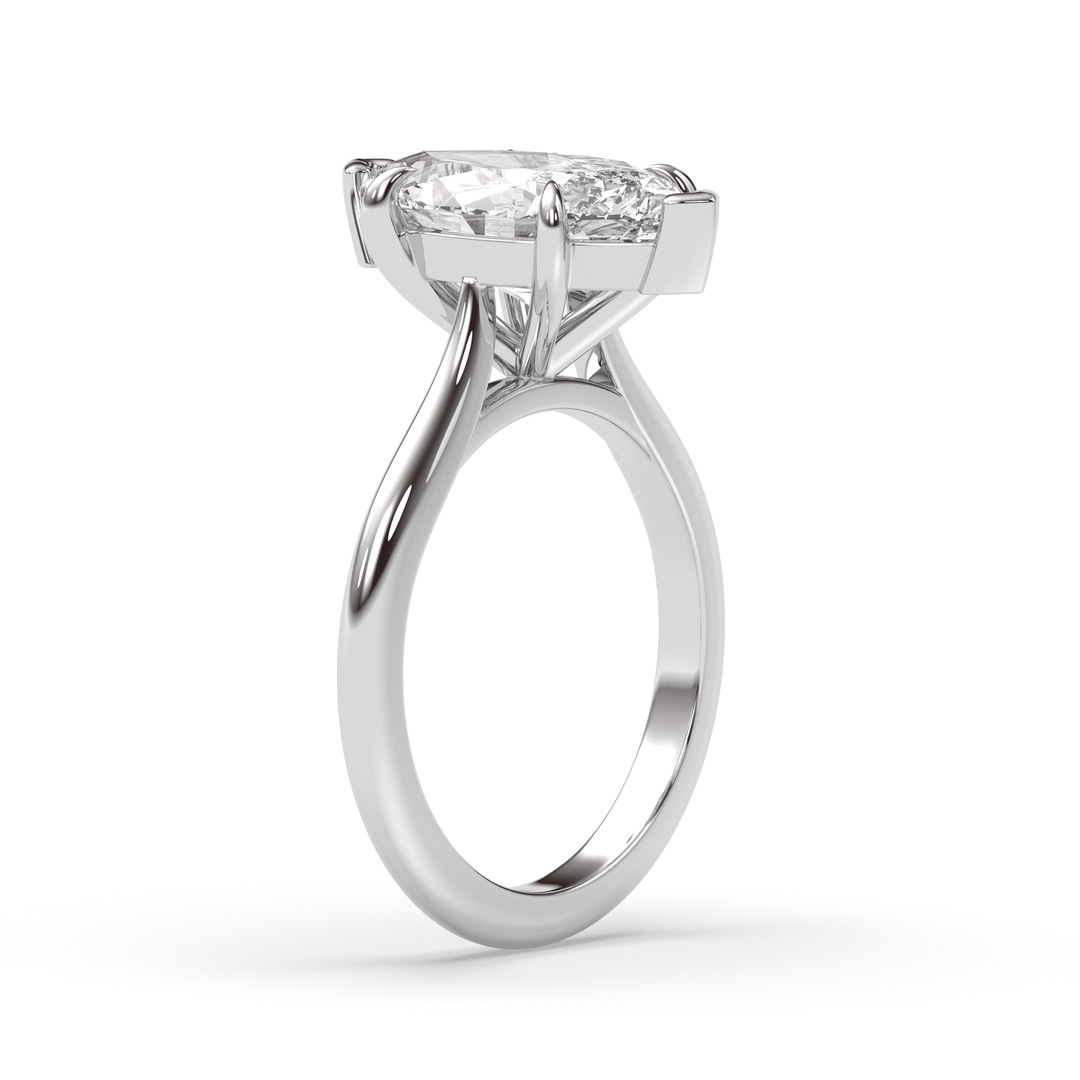 1.0-3.0 CT Marquise Diamond Solitaire Engagement Ring