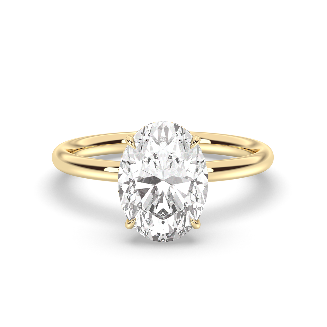 1.0-3.0 CT Oval Diamond Engagement Ring