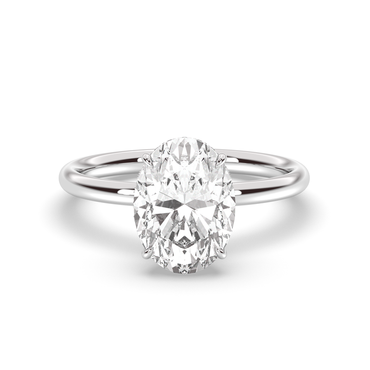 1.0-3.0 CT Oval Diamond Engagement Ring