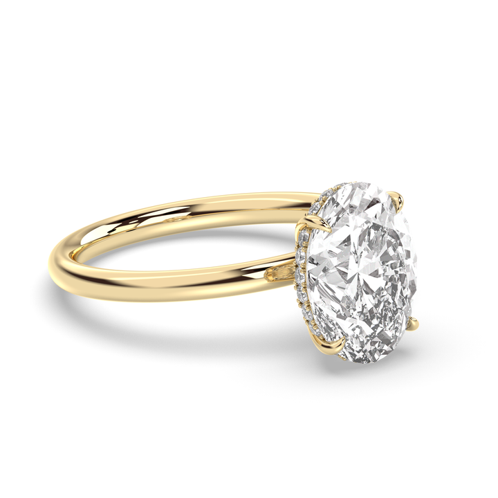 1.0-3.0 CT Oval Diamond Engagement Ring