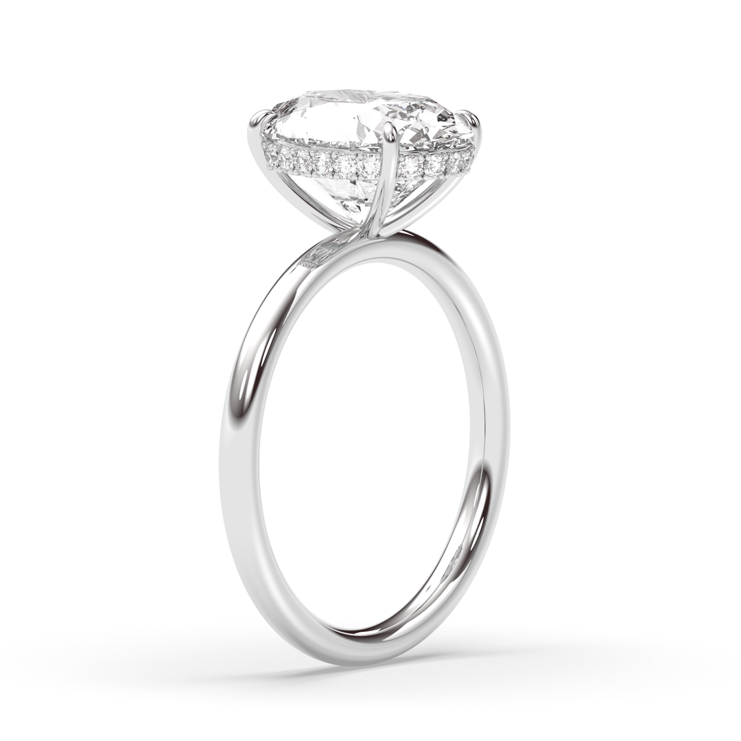 1.0-3.0 CT Oval Diamond Engagement Ring