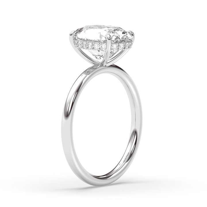 1.0-3.0 CT Oval Diamond Engagement Ring