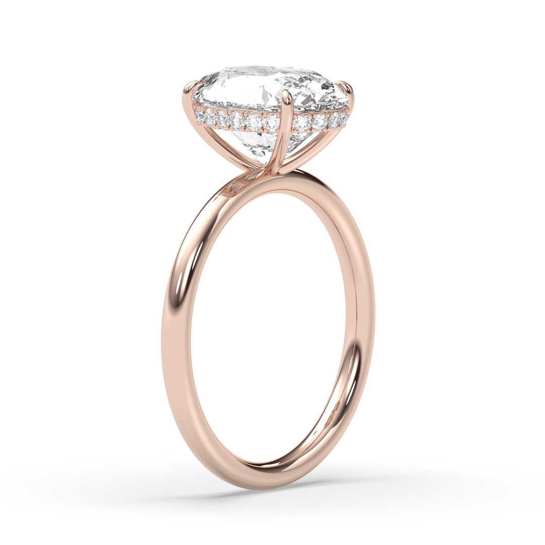 1.0-3.0 CT Oval Diamond Engagement Ring