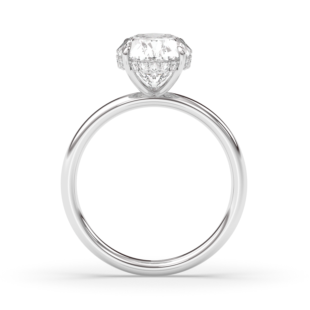 1.0-3.0 CT Oval Diamond Engagement Ring