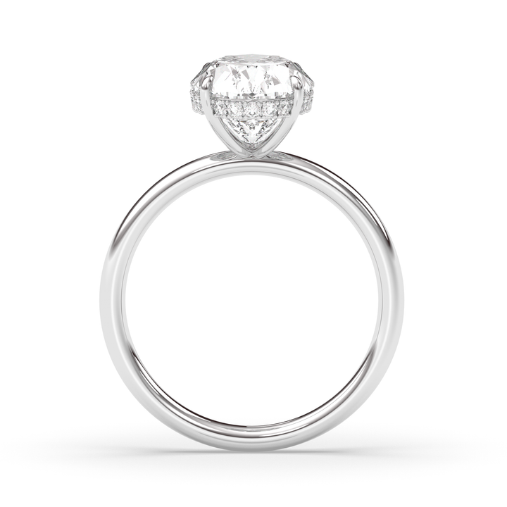 1.0-3.0 CT Oval Diamond Engagement Ring