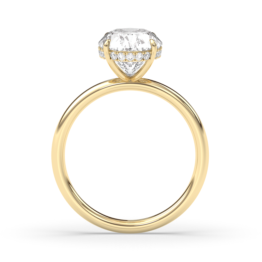 1.0-3.0 CT Oval Diamond Engagement Ring
