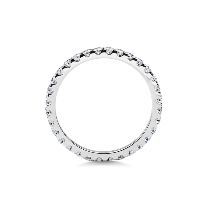 0.7 CT Round Shaped Wedding Band With Full Eternity Setting