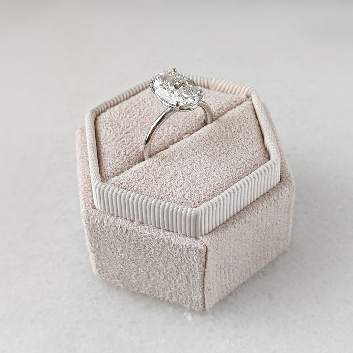 1.0-3.05 CT Oval Diamond Solitaire Engagement Ring