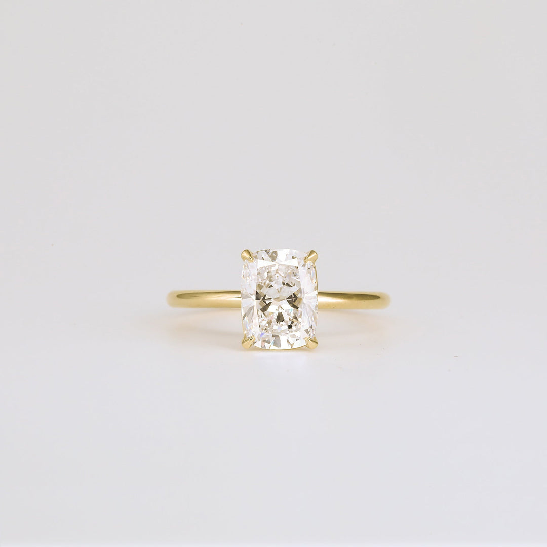 1.0 -3.0 CT cushion  Lab Grown Diamond Solitaire Engagement ring