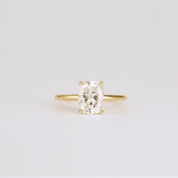 1.0 -3.0 CT cushion  Lab Grown Diamond Solitaire Engagement ring