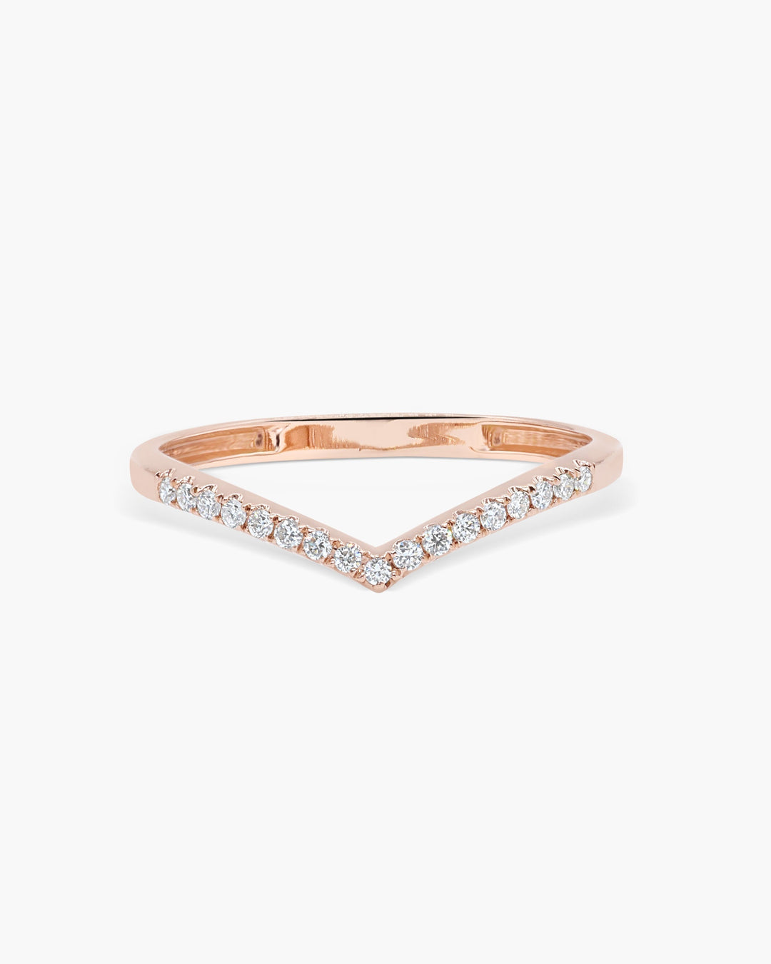 0.14 CT Round EF-VVS Diamond Swirl Wedding Band