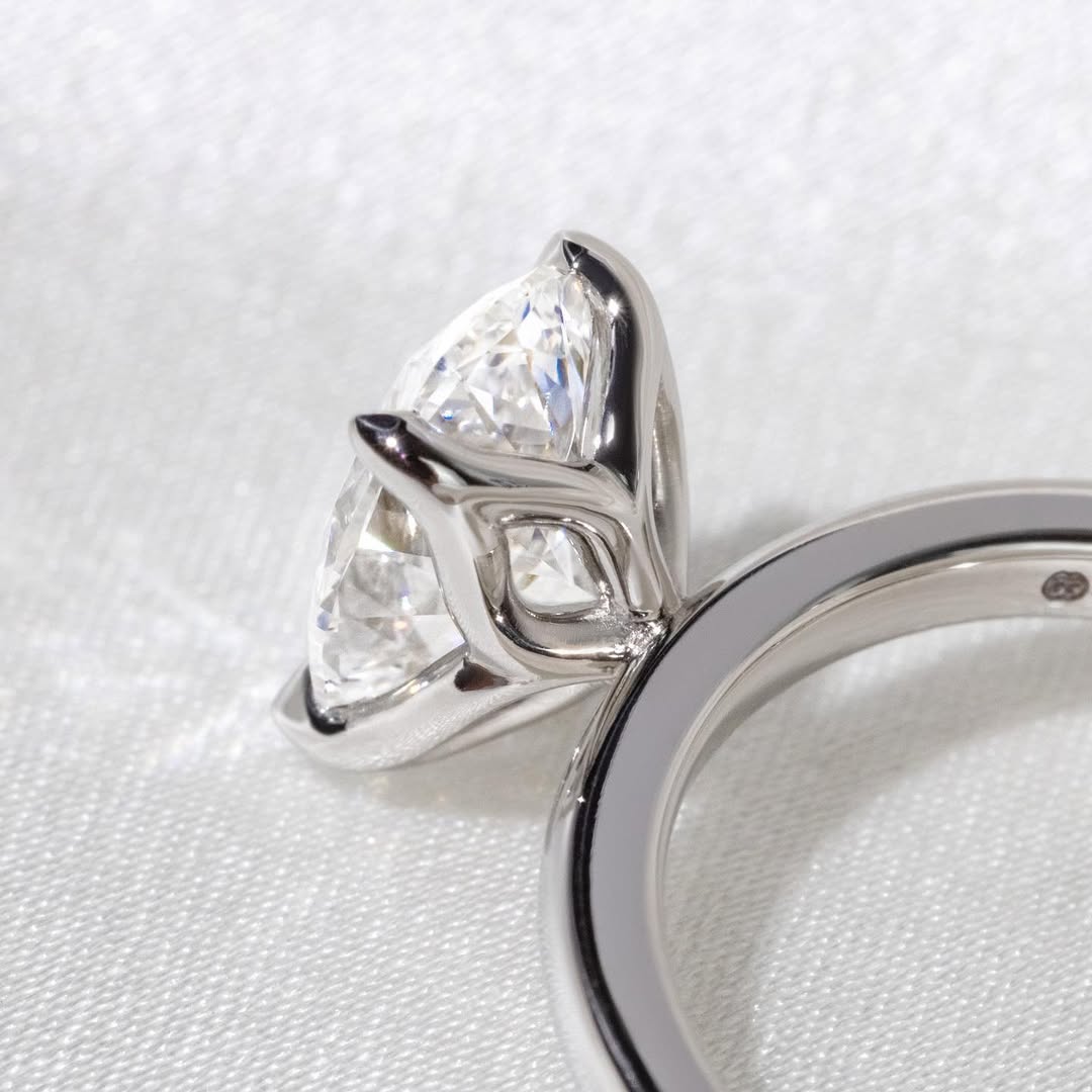 1.56 - 3.56 CT Oval  Lab Grown Diamond Solitaire Style Engagement Ring