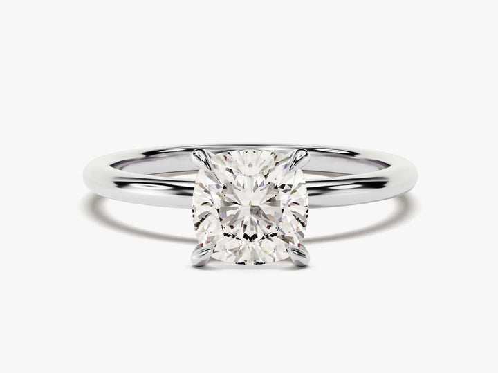1.50CT Cushion Cut Solitaire Diamond Moissanite Engagement Ring