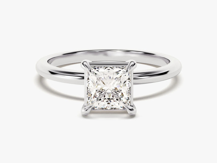 2.0CT Princess Diamond Solitaire Moissanite Engagement Ring
