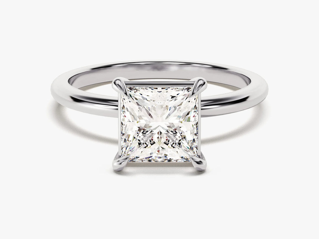1.50CT Princess Diamond Solitaire Moissanite Engagement Ring