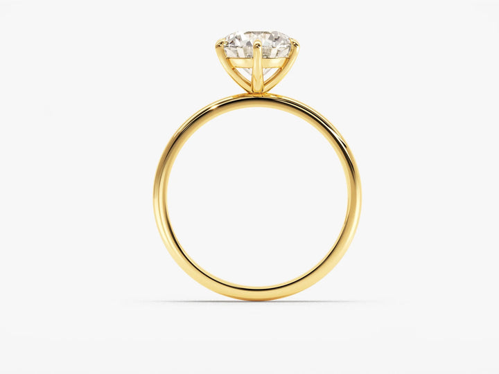 1.50CT Round Brilliant Cut Solitaire Moissanite Engagement Ring