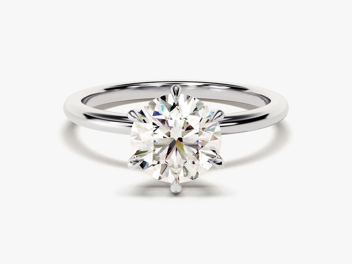 1.50CT Round Brilliant Cut Solitaire Moissanite Engagement Ring