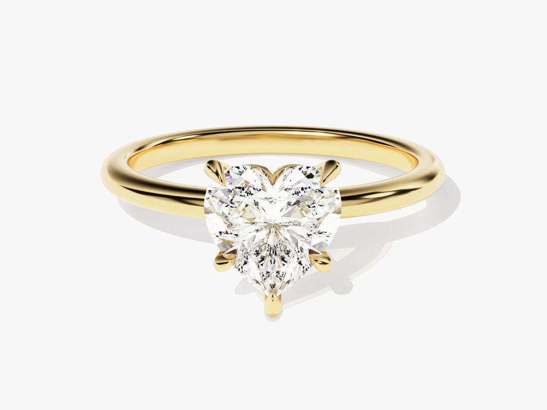 1.50CT Heart Cut Solitaire Diamond Moissanite Engagement Ring