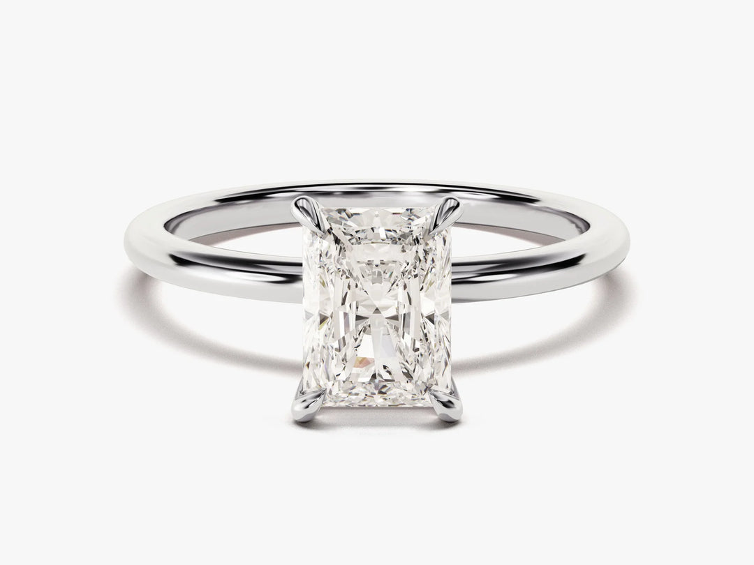 1.50CT Radiant Cut Solitaire Diamond Moissanite Engagement Ring