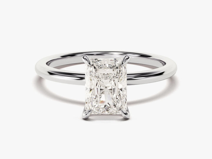 1.50CT Radiant Cut Solitaire Diamond Moissanite Engagement Ring