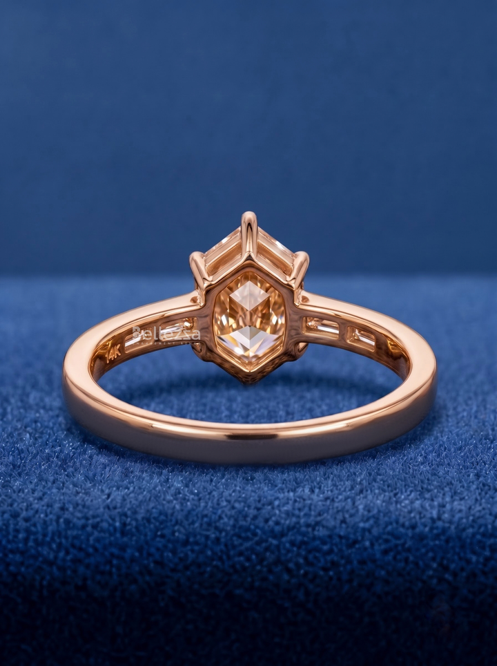 2.50CT Dutch Marquise Lab Grown Diamond Channel Set Engagement Ring For Her