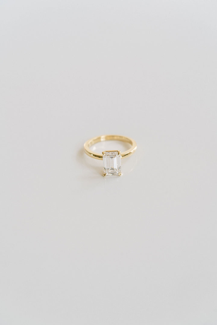 1.50 - 3.50 CT Emerald Cut  Lab Grown Diamond Solitaire Engagement Ring