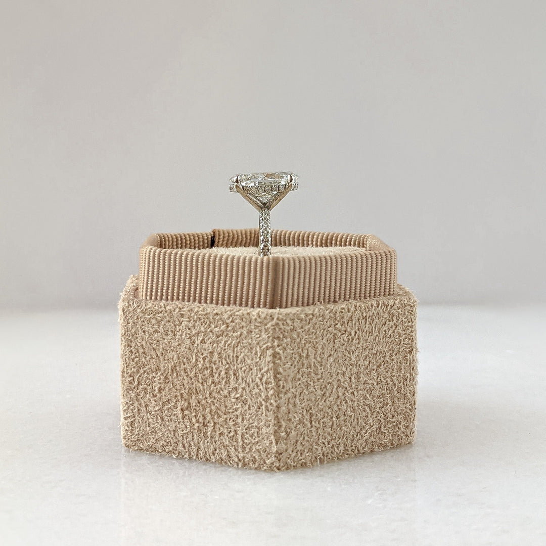 2.0 CT-4.0 CT Oval Diamond Pave Engagement Ring