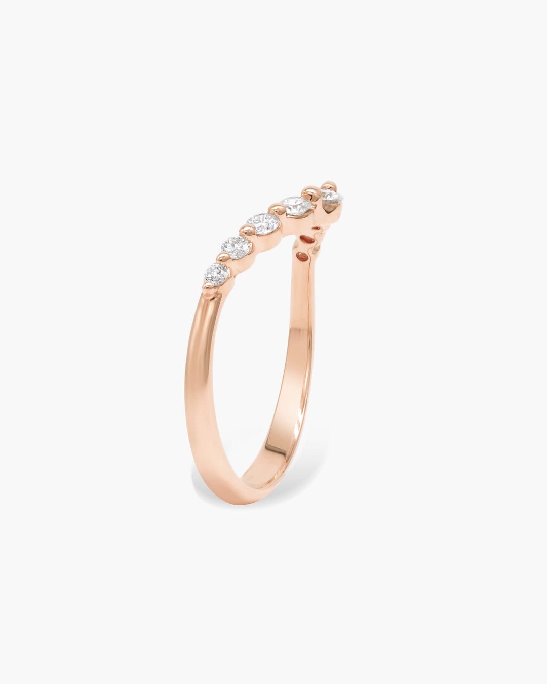 0.26 CT Round EF-VVS Diamond Swirl Wedding Band