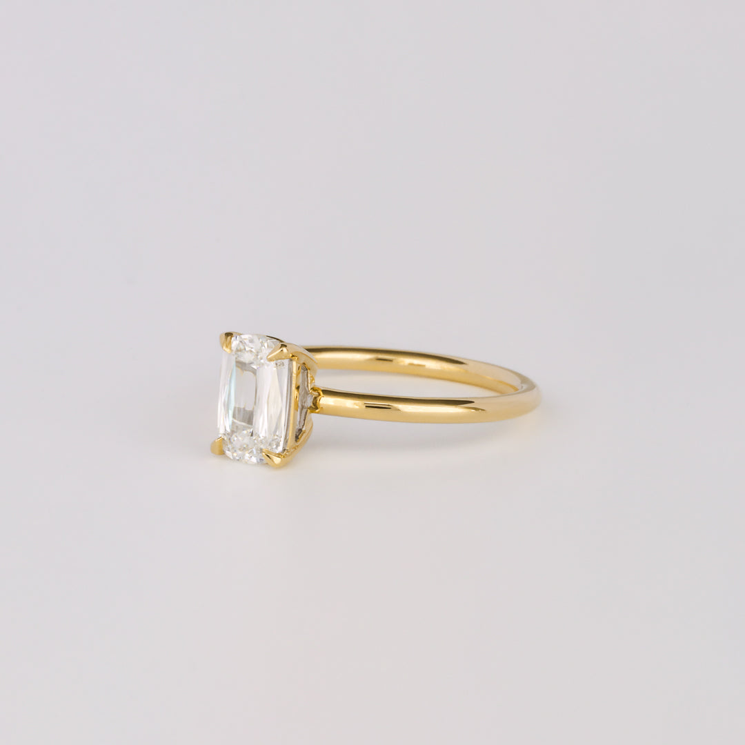 1.01 -3.0 CT Cushion/Scissor  Lab Grown Diamond Solitaire Engagement ring
