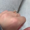 1.0CT Round Cut Moissanite Diamond Twig Engagement Ring