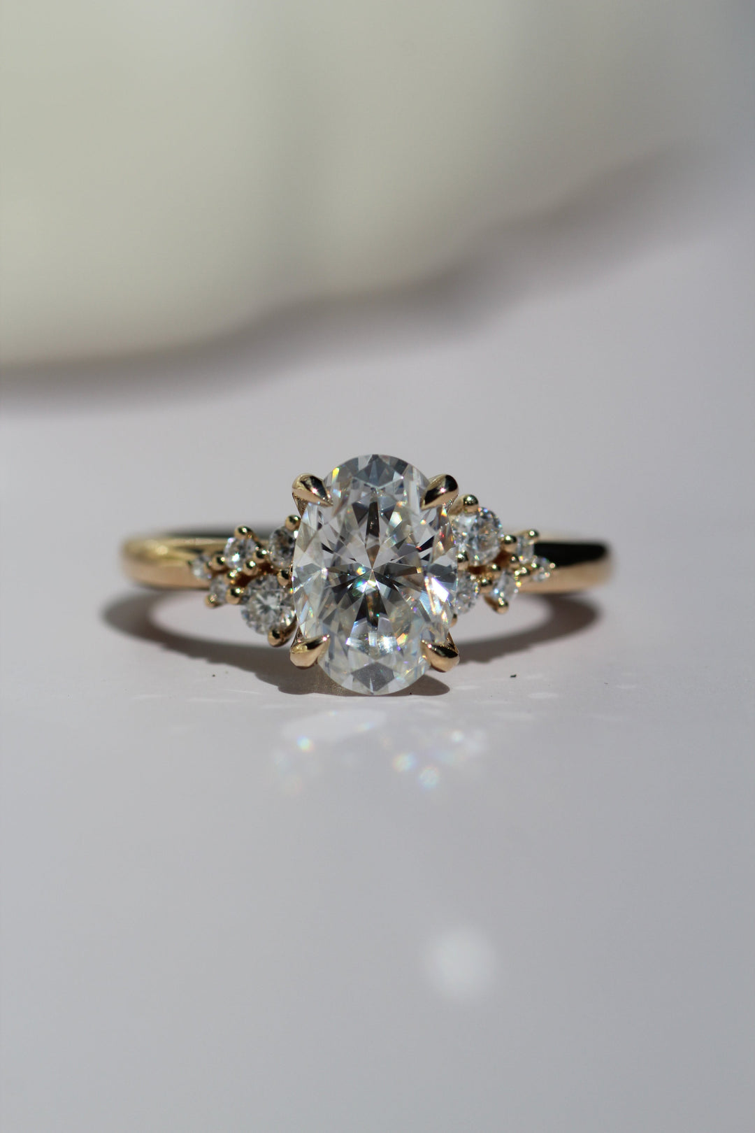 1.50-3.50  CT Oval Diamond Solitaire Engagement Ring