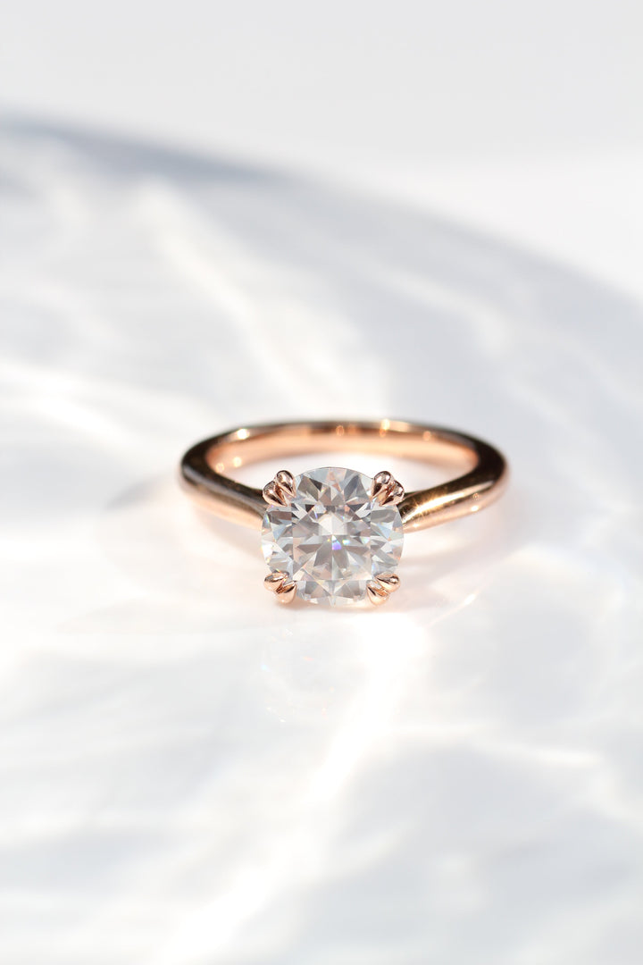 1.50-3.50 CT Round Diamond Solitaire Engagement Ring