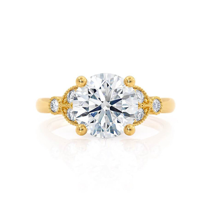 round-shaped-moissanite-cluster-style-engagement-ring