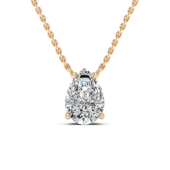 Pear Cut Diamond Moissanite Colleen Necklace For Women