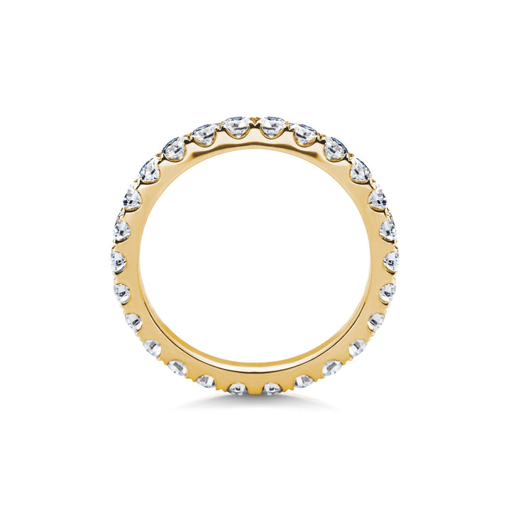 1.15 CT Round Shaped Stackable Wedding Band With Full Eternity Setting