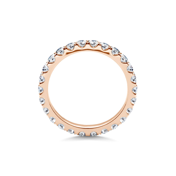 1.15 CT Round Shaped Stackable Wedding Band With Full Eternity Setting