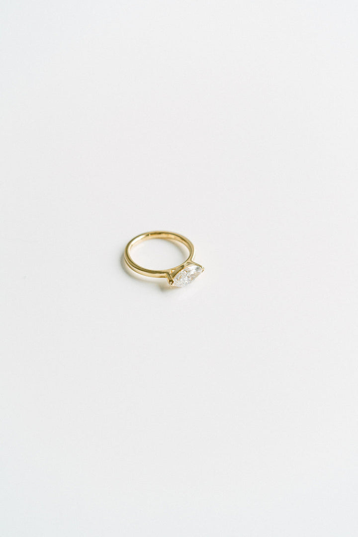 1.50 - 3.50 CT Marquise  Lab Grown Diamond Solitaire Engagement Ring