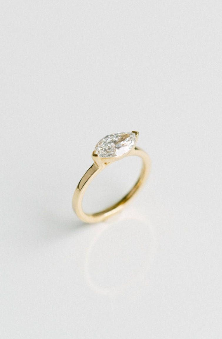 1.50 - 3.50 CT Marquise  Lab Grown Diamond Solitaire Engagement Ring