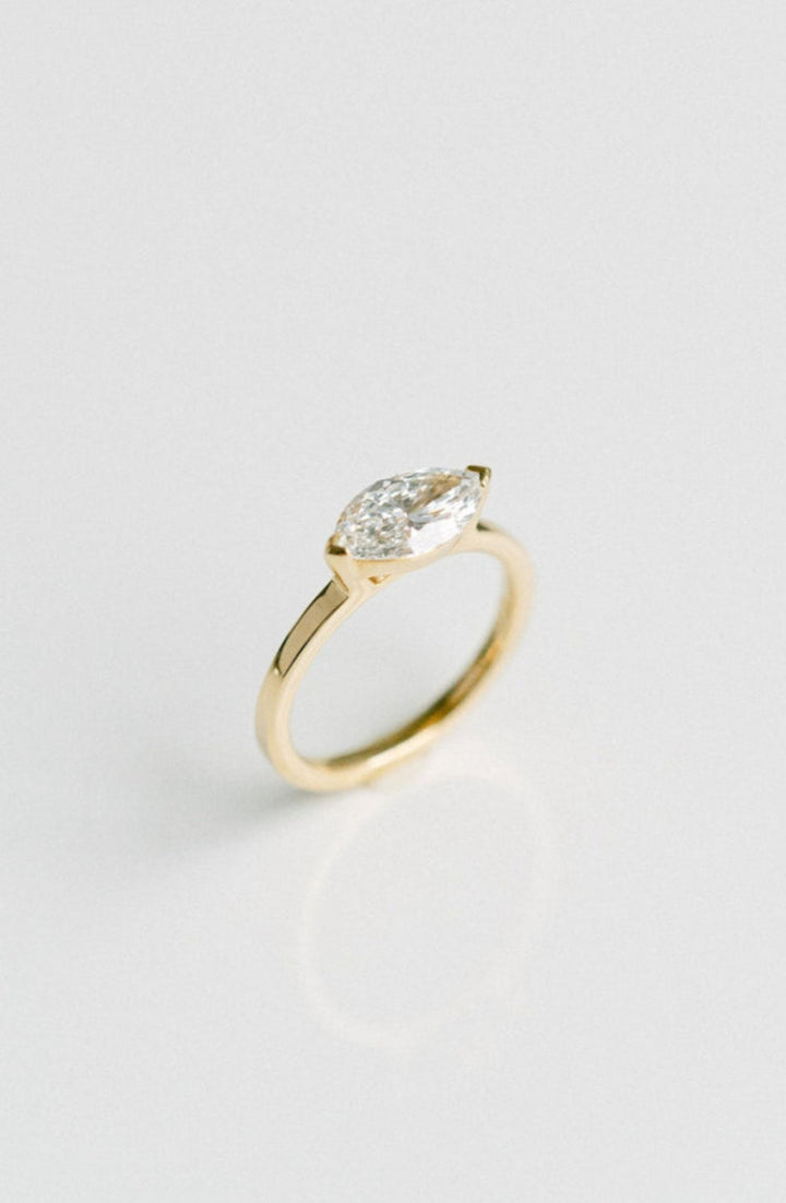 1.50 - 3.50 CT Marquise  Lab Grown Diamond Solitaire Engagement Ring