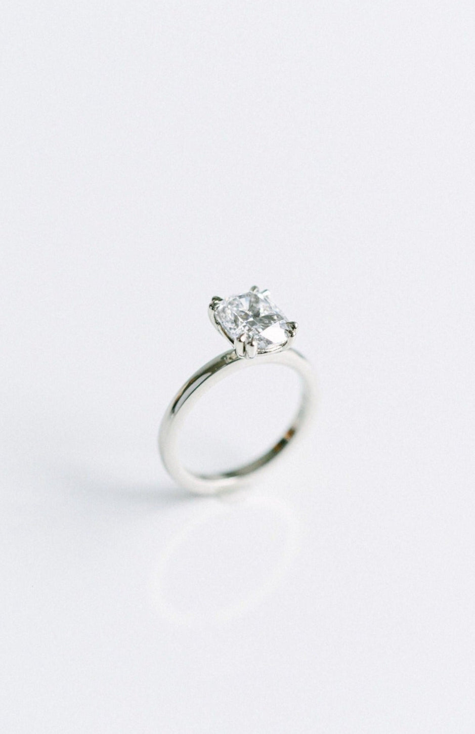 1.50 - 3.50 CT Elongated Cushion  Lab Grown Diamond Solitaire Engagement Ring